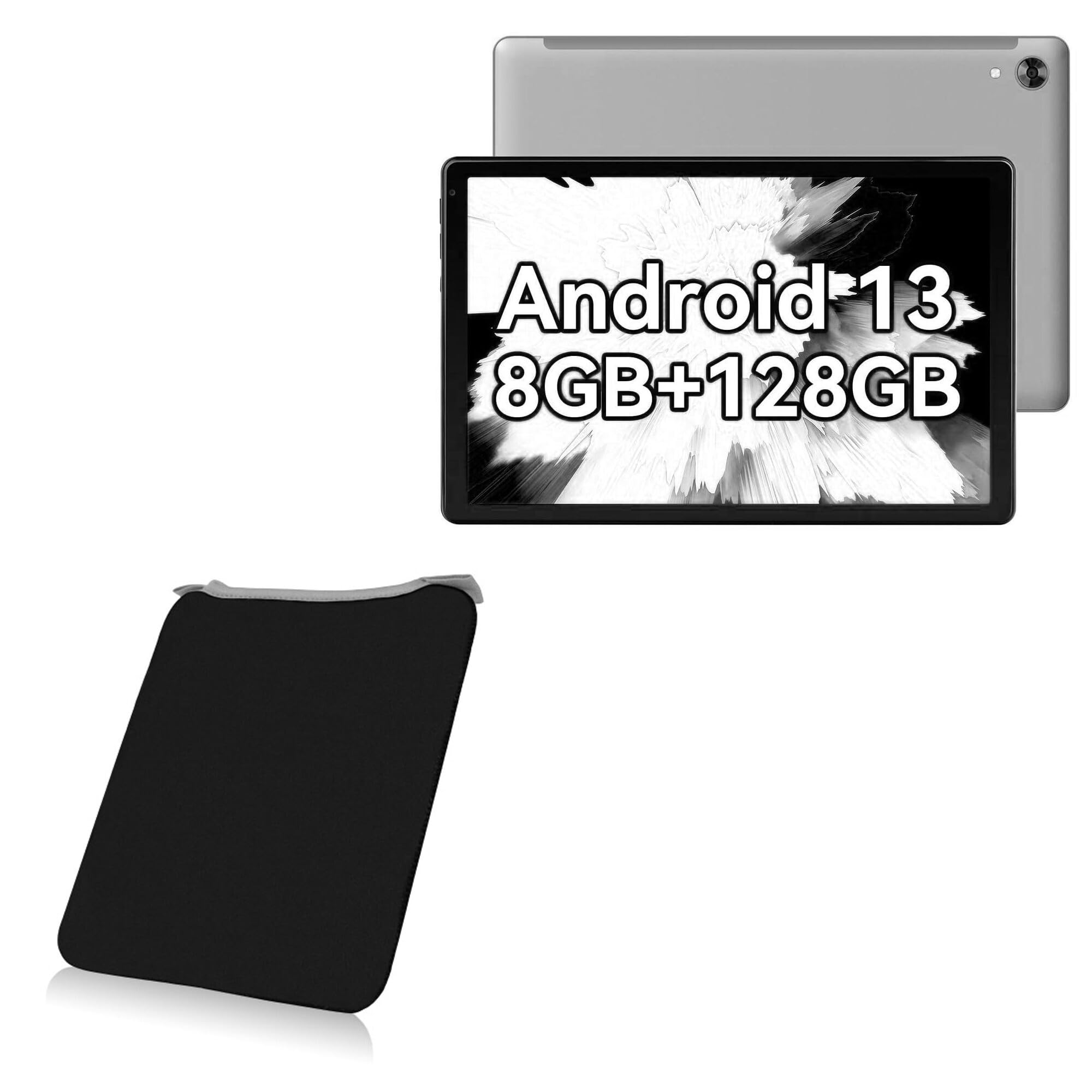 BoxWave Case Compatible with Jeazans OC101 (10.1 in) - SlipSuit, Soft Slim Neoprene Pouch Protective Case Cover - Jet Black