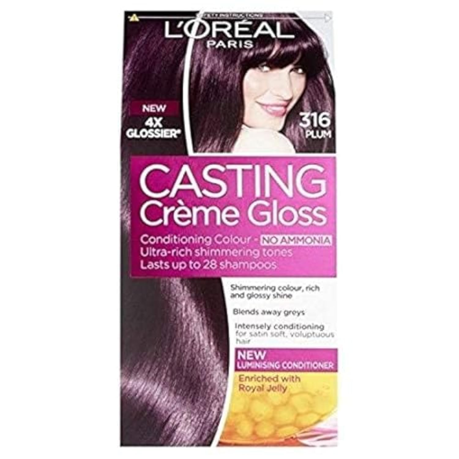 L'Oréal Paris Casting Cream Gloss 316 Plum, 240 g