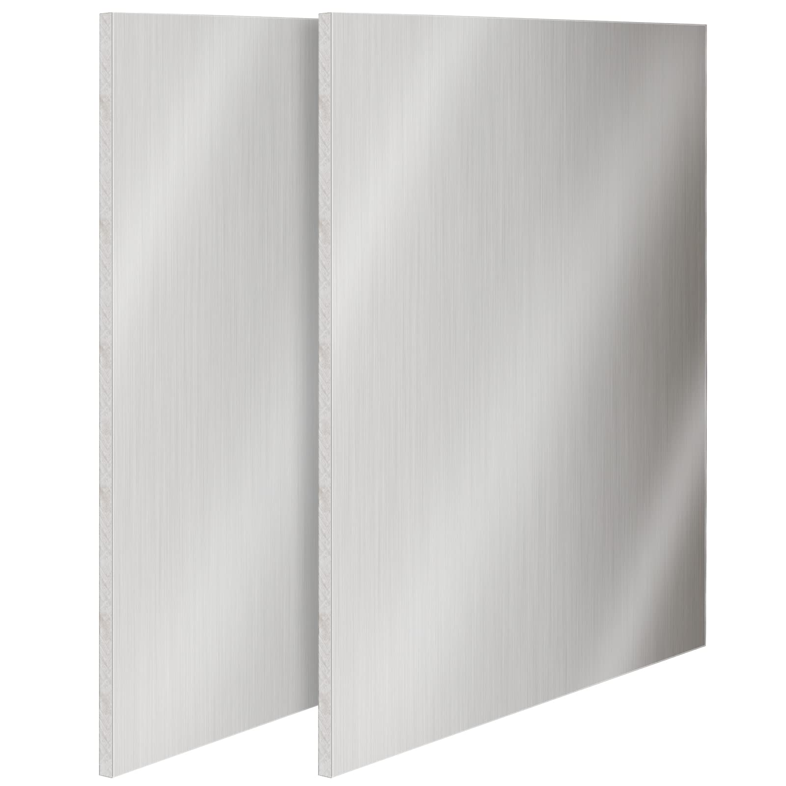 2 PCS 12 x 12 x 1/4 Inch 6061 Aluminum Sheet, Finely Polished Tooling Flat Panel, Covered With Protective Film, Plate Bar Mill Stock