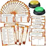 Vinsot 50 Pcs Thanksgiving Friendly Feud Game with Answer Buzzer