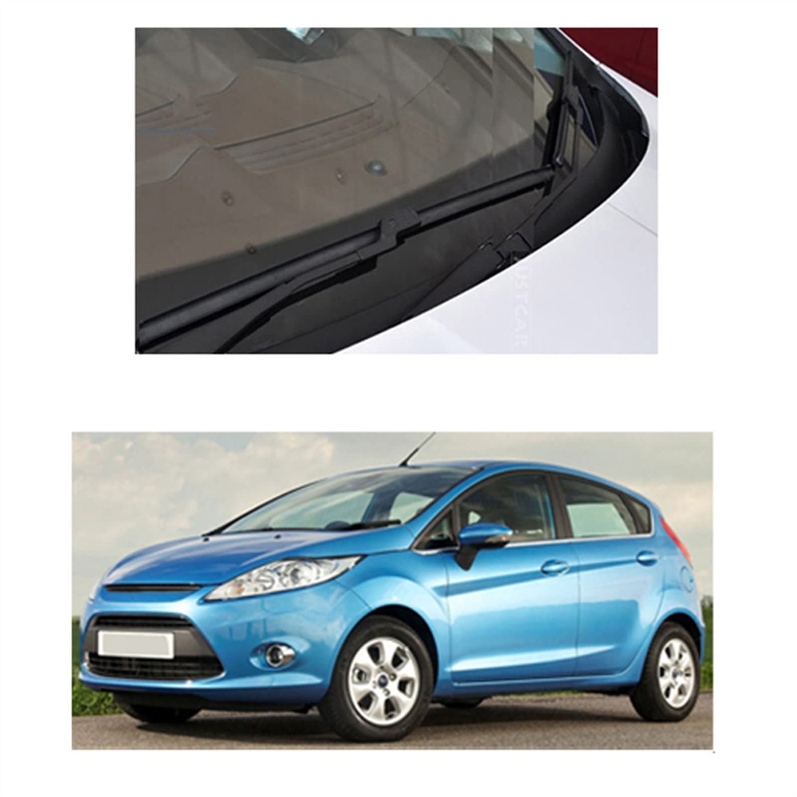 Auto Tergicristallo 26 "15" 12 "Spazzole Tergicristallo Parabrezza Auto Anteriore Lunotto Posteriore Tergicristallo Per Ford Per Fiesta MK6 2008-2012 2013 2014 2015 2016 (Color : Left Hand Drive)