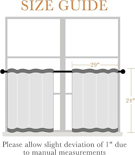 Vista 311 de PONY DANCE - Cortinas opacas con ojales, se venden como 2 piezas Blanco grisáceo