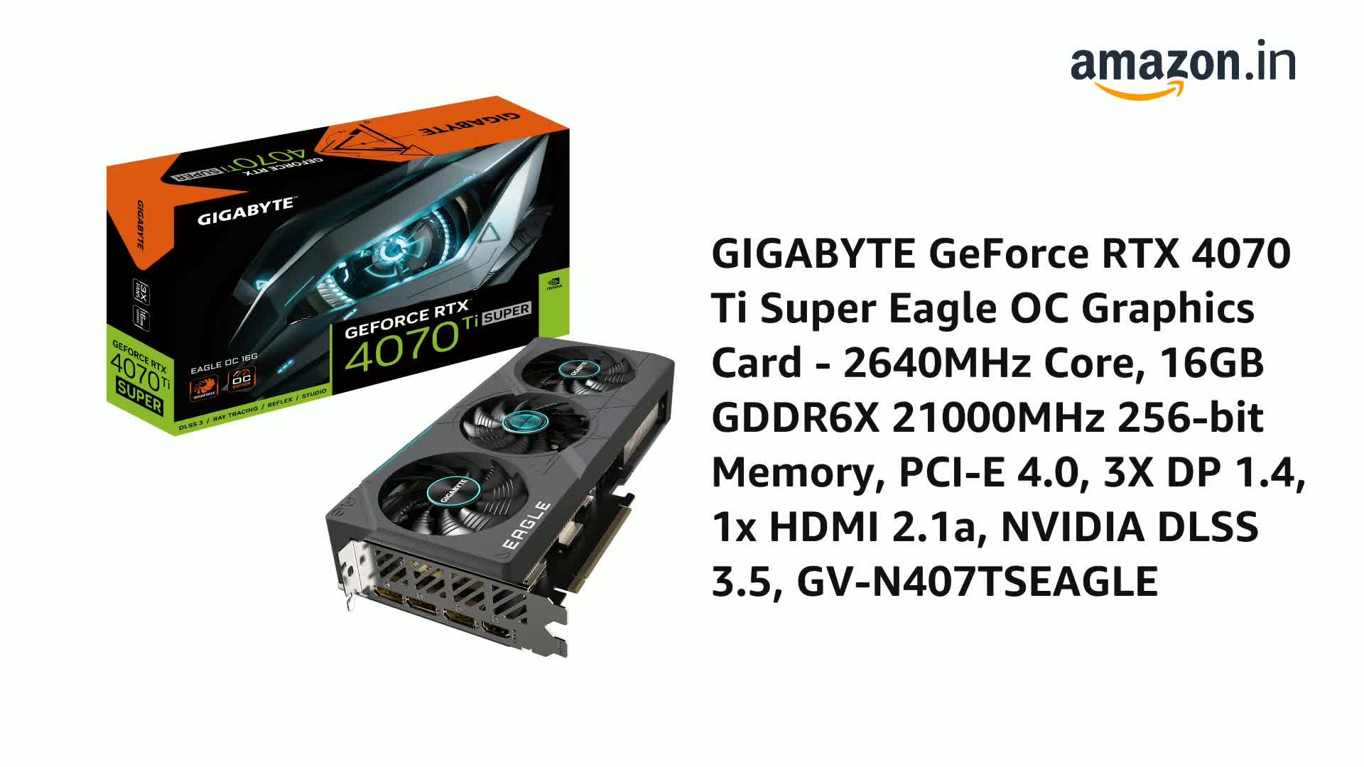 Amazon.in: Buy Gigabyte GeForce RTX 4070 Ti SUPER EAGLE OC