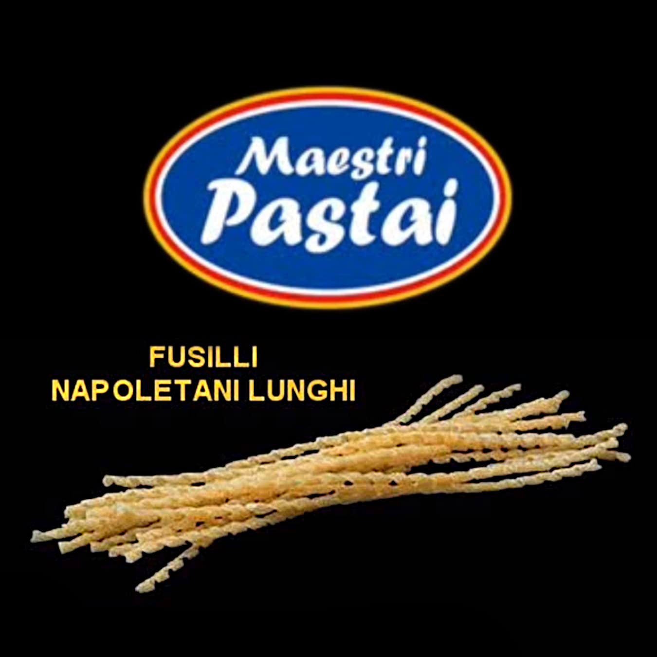Maestri Pastai, Gourmet Fusilli Napoletani Lunghi Italian Pasta (Long Spiral Pasta), (Pack of 2), Special "Series 42", Premium Quality From Mercato San Severino, Italy, 17.66 oz (1.1 lbs) (each)