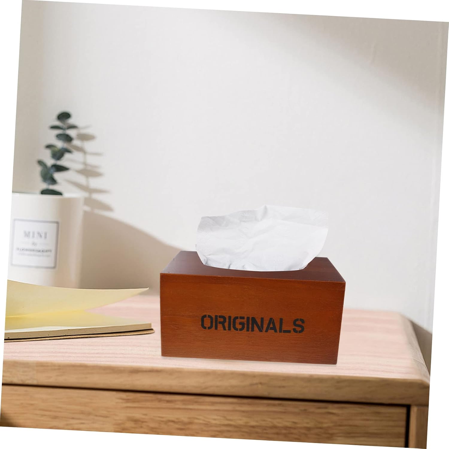 Wooden Vintage Tissue Box Holder for Home and Restaurant Use