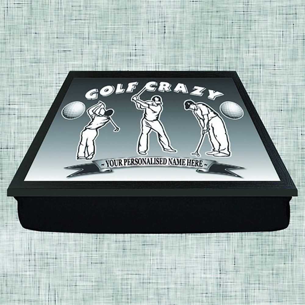 Personalised Gift Products Multicolor Golf Crazy Personalised Lap Tray Gift