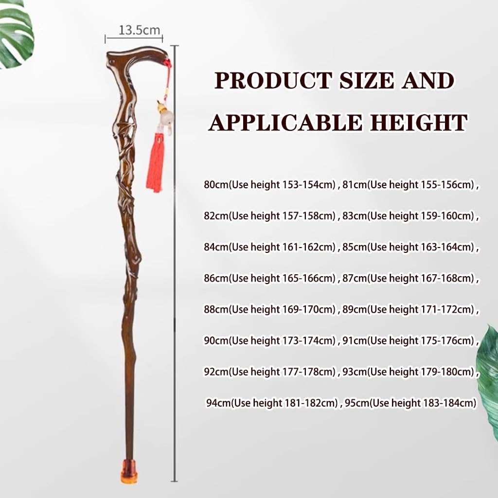 Klasyczna laska spacerowa w kształcie bluszczu dla dziadka(84Cm(Use Height 161 162Cm))