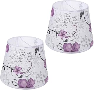 jojofuny Elegante Paquete De 2 Pantallas De Tela Para Decoración Del Hogar Para Mesa Techo Pared Lámparas De Tela Para La Vida