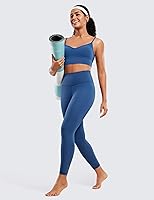 Vista 23 de CRZ YOGA Leggings de entrenamiento para mujer con sensación de desnudez cepillada de 25 pulgadas, pantalones de yoga de compresión de cintura alta