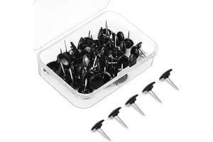 Lunies: Black Push Pins for Ultimate Wall Adornment