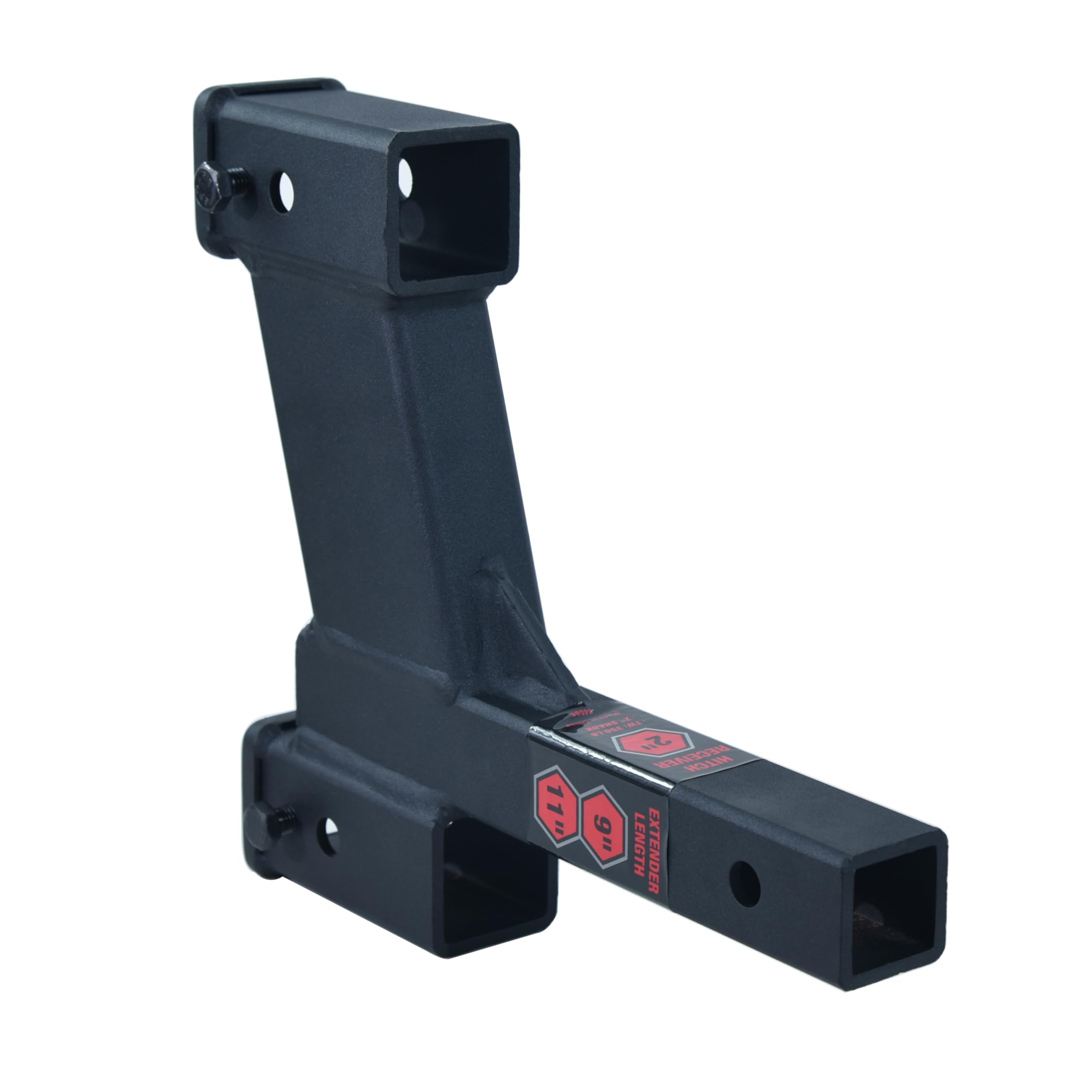 TOPTOW 64086 Trailer Dual Hitch Extender, 2-1/4-inch & 8-1/4-inch