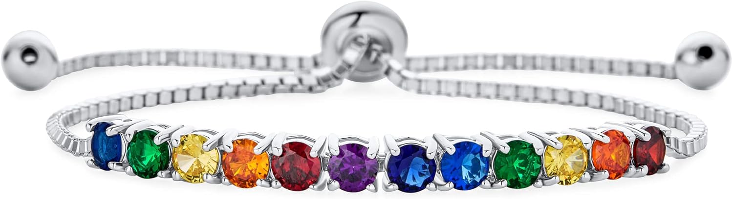 Bling Jewelry Elegant Modern Bridal Cubic Zirconia Pave CZ Circlets Rose Flower Rosettes Slide Bolo Tennis Bracelet For Women Teens Gold Rose Silver Plated Adjustable Sliding Ball Clasp Bracelet