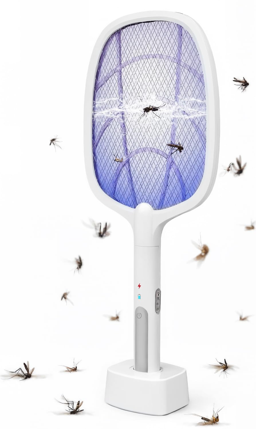 Matamoscas eléctrico USB con luz LED integrada que atrae y elimina mosquitos al instante
