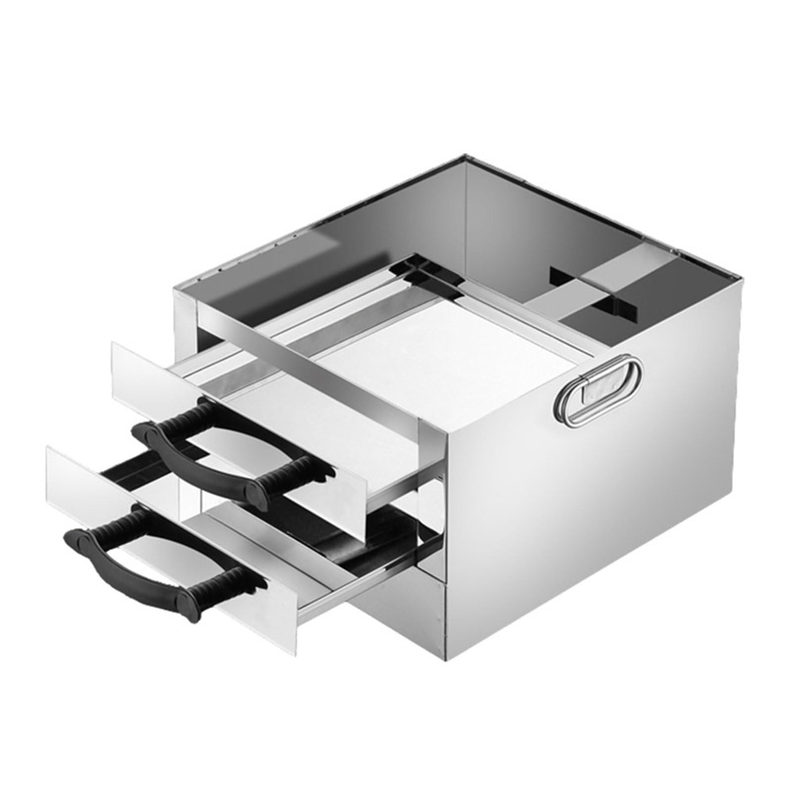 Cuiseur vapeur à tiroir à 2 couches en inox avec 3 bacs inclus