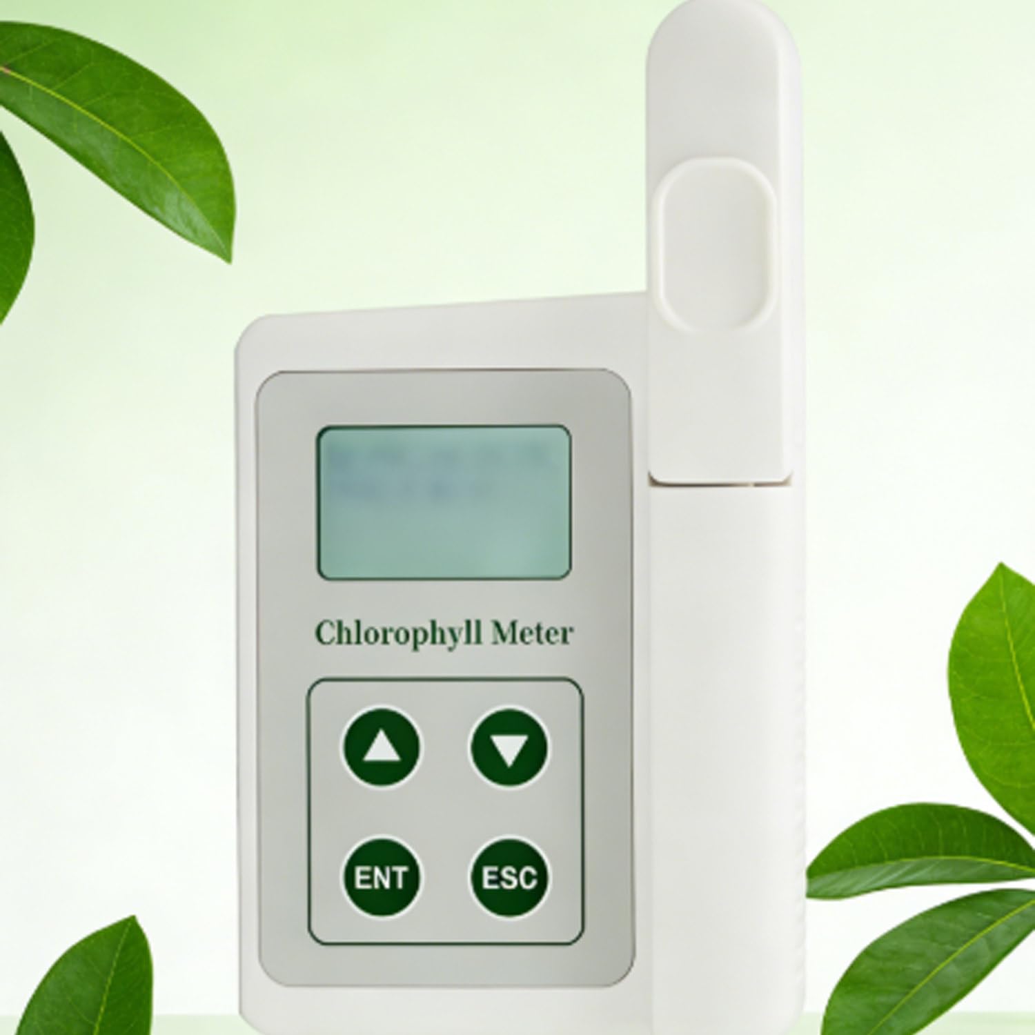 Medidor de clorofila de mano con área de micromedición para análisis de salud vegetal
