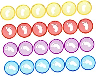 EXQUIMEUBLE 40 Peças Fivela De Ligação De Pé Disco De Expansão De Disco De Plástico Anel De Livro DIY Planejador Clipes De Anel De Coração Fichário Anel De Encadernação De Livro Discos De