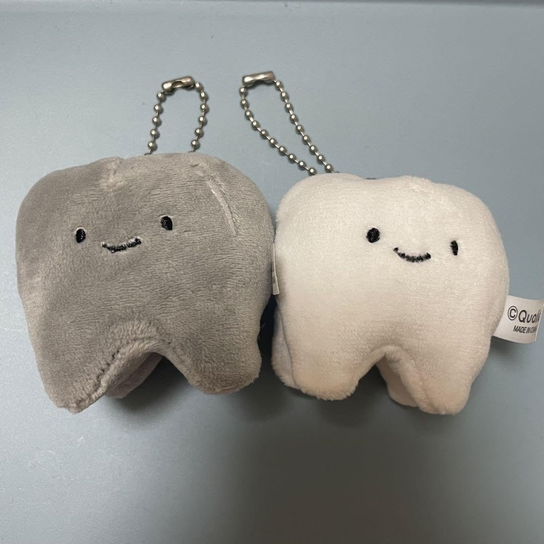 Amazon.co.jp: ハミガキのぬいぐるみ クオリア にっこりーノ 歯 銀歯