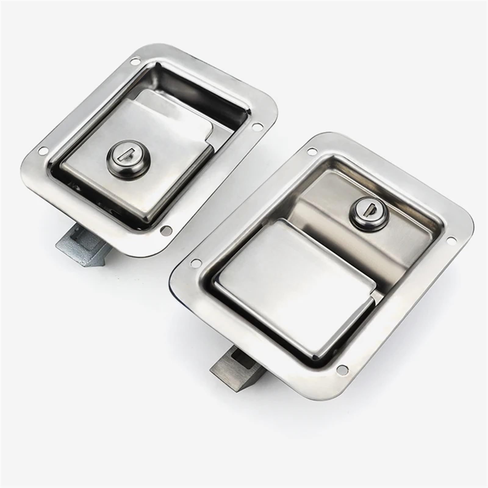 WPOIYHGBY Lock 304 Stainless Steel Engineering Truck Latch Vehicles Panel Trailer Plane RV Caravan Toolbox 1Pcs(S)