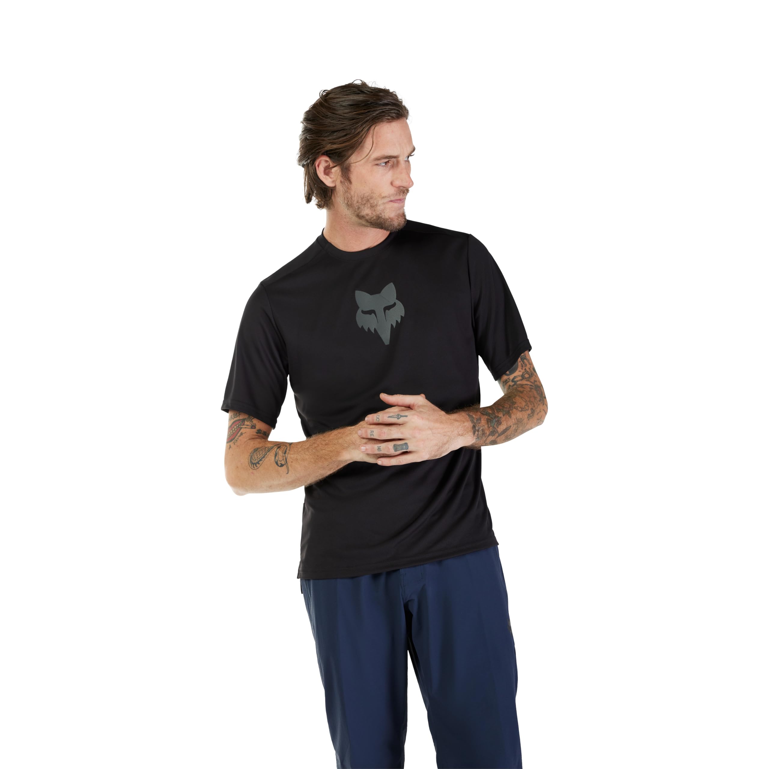 Fox Racing - Ranger SS Jersey Fox Head, Jersey's, Black, L