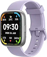 Bettdow SmartWatch, relogio smartwatch com Ecrã tátil e Alexa, à prova d'água IP68, relogio smartwatch feminino e masculino, com modo esportivo e recebimento de notificações (roxo)