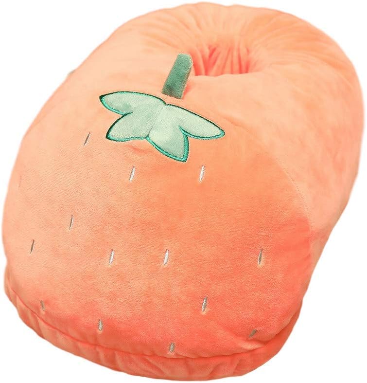 Women's Novelty Giant Double Feet Slippers Household Plush Foot Warmers