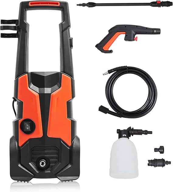 OFCASA Jet Washers Pressure Washer with Spray Gun, 1900W 150 Bar 450L/H