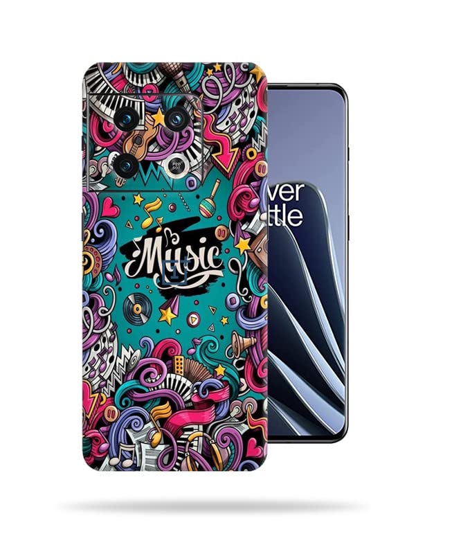 Image of Music Skin Back Protector Film Ultra Thin Scratch Resistant Vinyl (Not Case and Cover) for OnePlus 10 Pro 5G