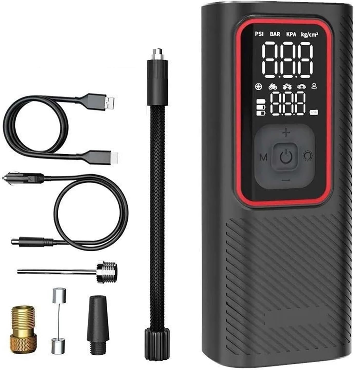 車のインフレータポンプワイヤレス電動エアポンプ 150PSI タイヤ