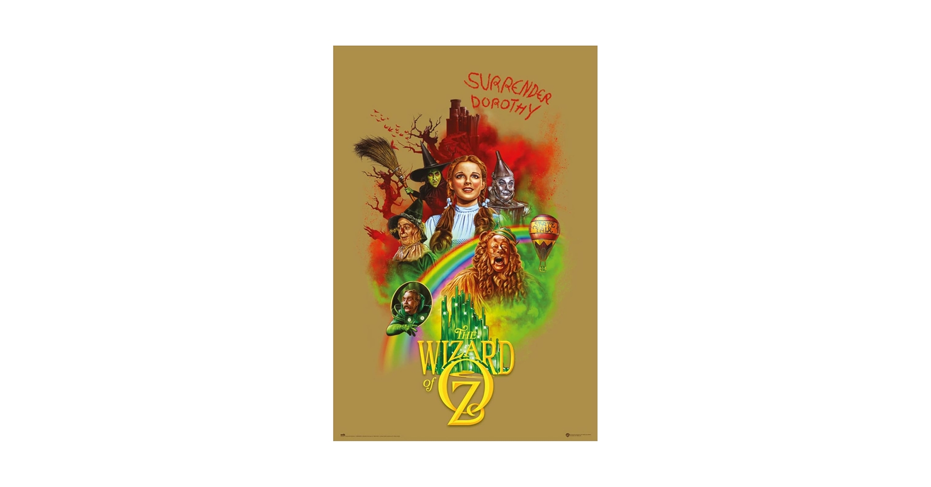 Amazon.co.jp: オズの魔法使い-映画ポスター(Surrender Dorothy