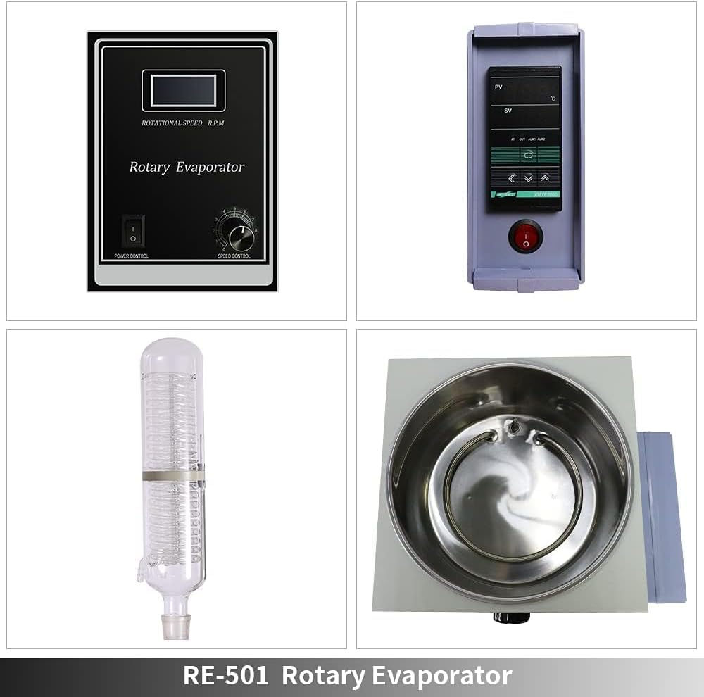 Kit de máquina de destilación al vacío de laboratorio evaporador rotativo de 5 litros para extracción y descompresión eficientes en aplicaciones científicas