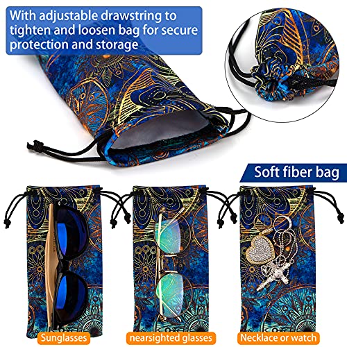 Image of Soft Eyeglass Pouch 3 Pack - Microfiber Screen Cleaning Bag Pouch for Glasses