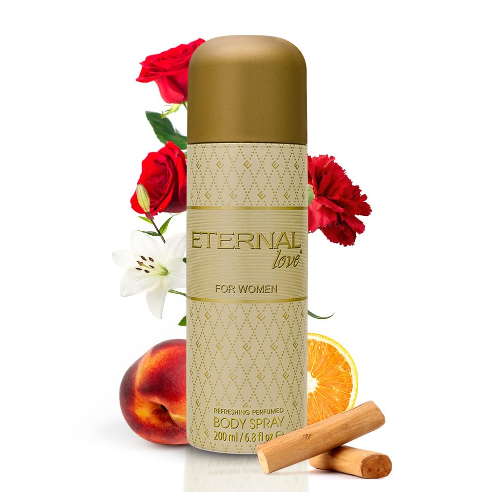 Eternal Love Body Spray For Women, Floral, 200 ml