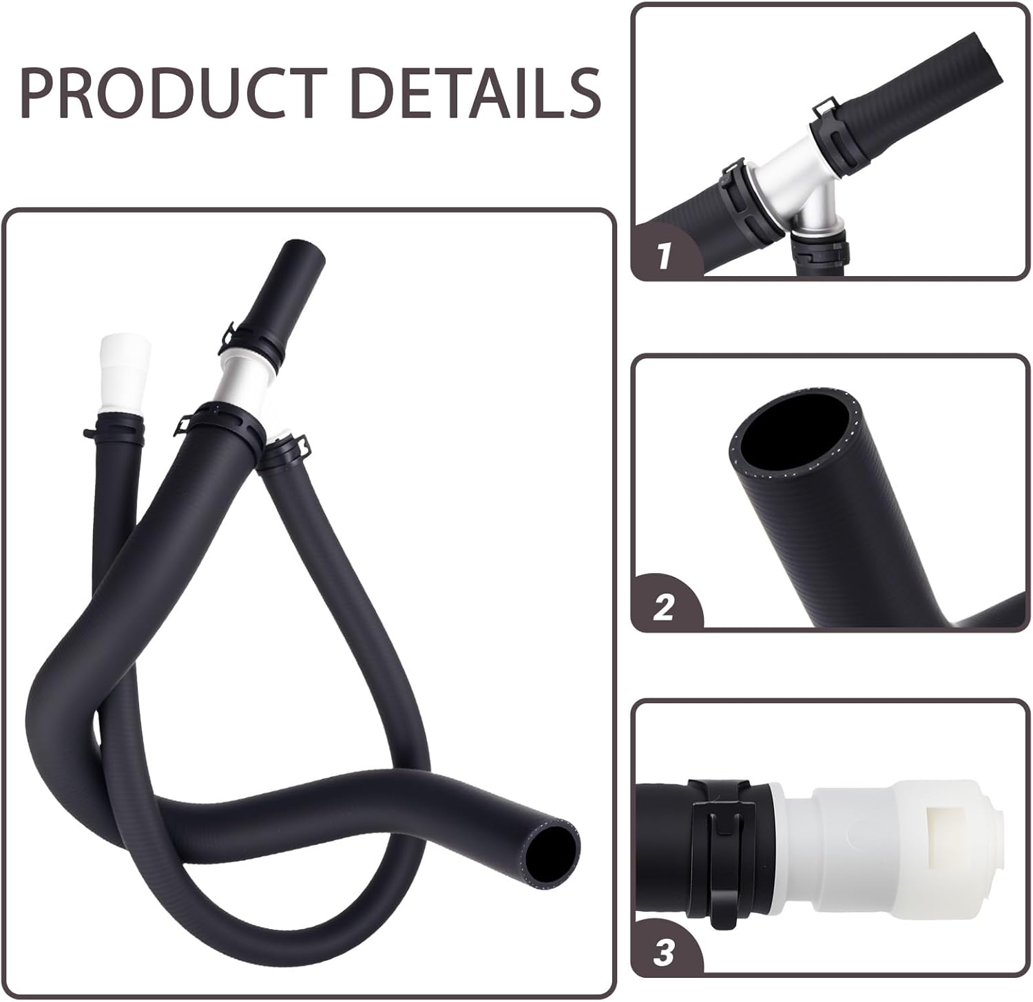 Engine Heater Hose Assembly Replacement for 626-538/15792822 – Compatible with Select Chevrolet GMC Cadillac Models with Clamps