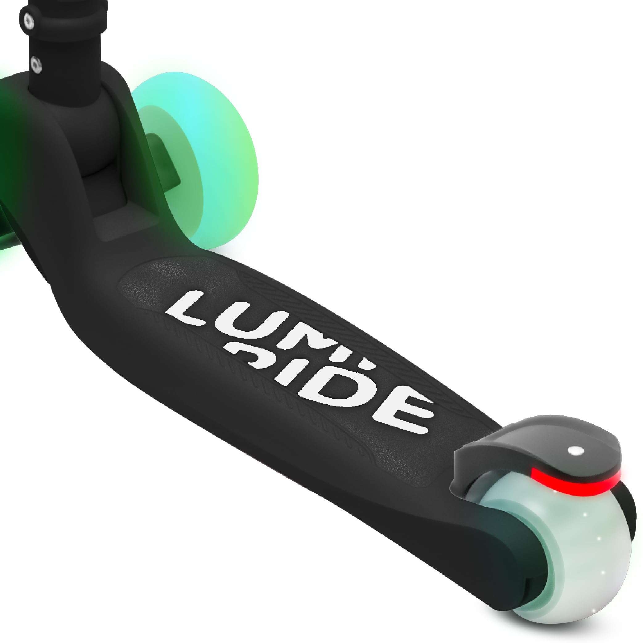 LUMI RIDE Hulajnoga Trójkołowa dla dzieci LED 3+ Składana Regulowana Kierownica Hamulec Nożny Antypoślizgowy Podest