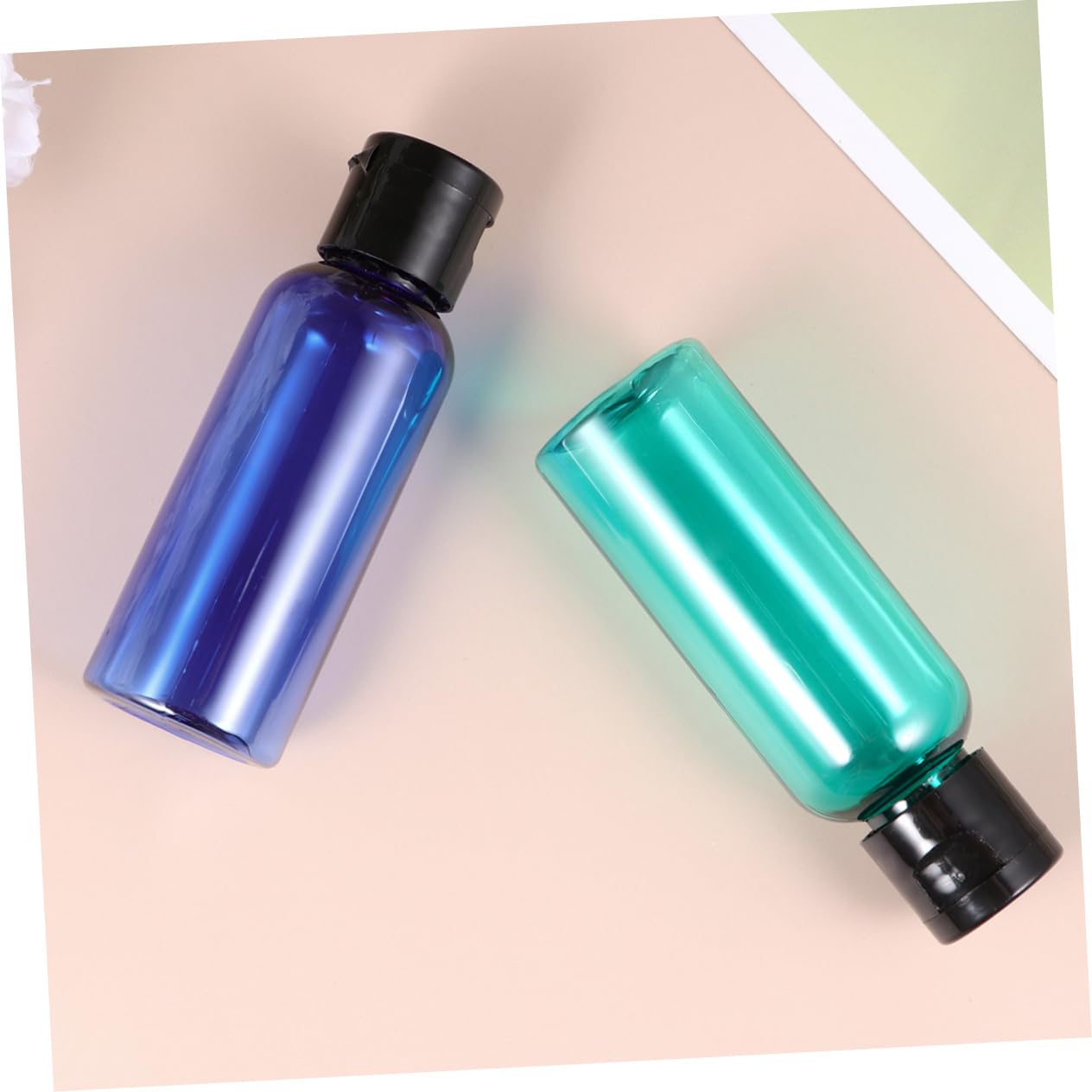 MAGICLULU 3 Set Da 50 Ml Di Bottiglie Da Viaggio Riutilizzabili 5 Opzioni Di Colore Dispenser Per Cosmetici Comprimibili 10 Pezzi * 3