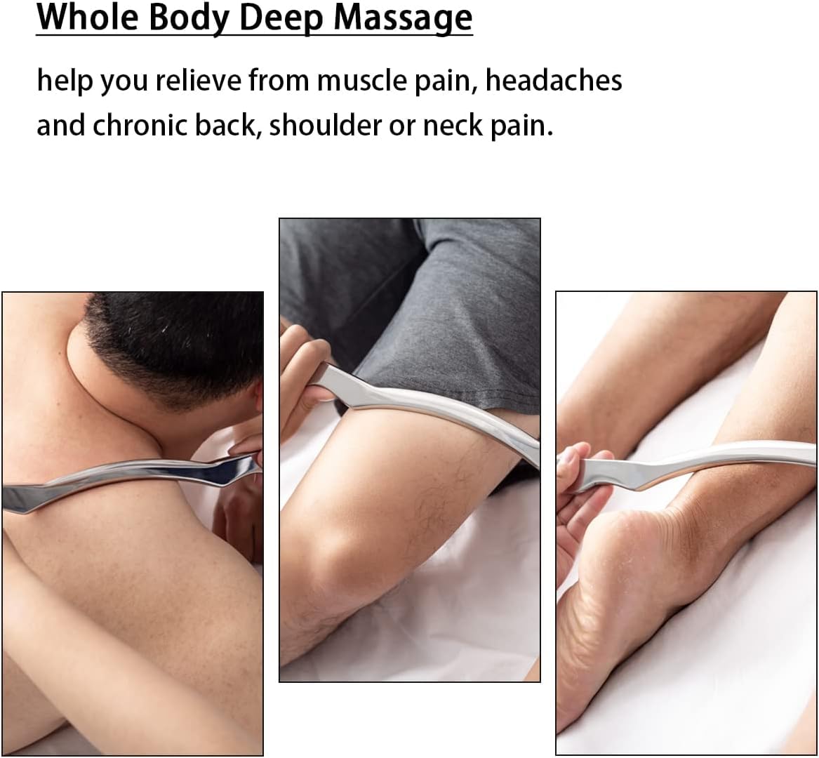 Gua sha Tool Gua sha Stainless Steel IASTM Tools-gua sha Massage Tool Soft Tissue Mobilization Tool Physical Therapy Used for Legs,Arms,Shoulder,Neck(Long bar 1) Gua sha Tool Gua sha Stainless Steel IASTM Tools-gua sha Massage Tool Soft Tissue Mobilization Tool Physical Therapy Used for Legs,Arms,Shoulder,Neck(Long bar 1)