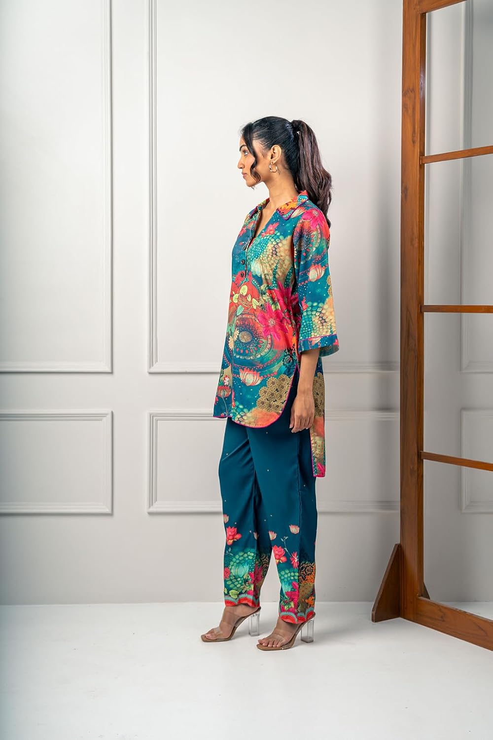 Diwali Sale India Circus By Krsnaa Mehata Rustic Romance Co-Ord Set For Women Stylish Kurta Set Ethnic Printed Co-Ord Set