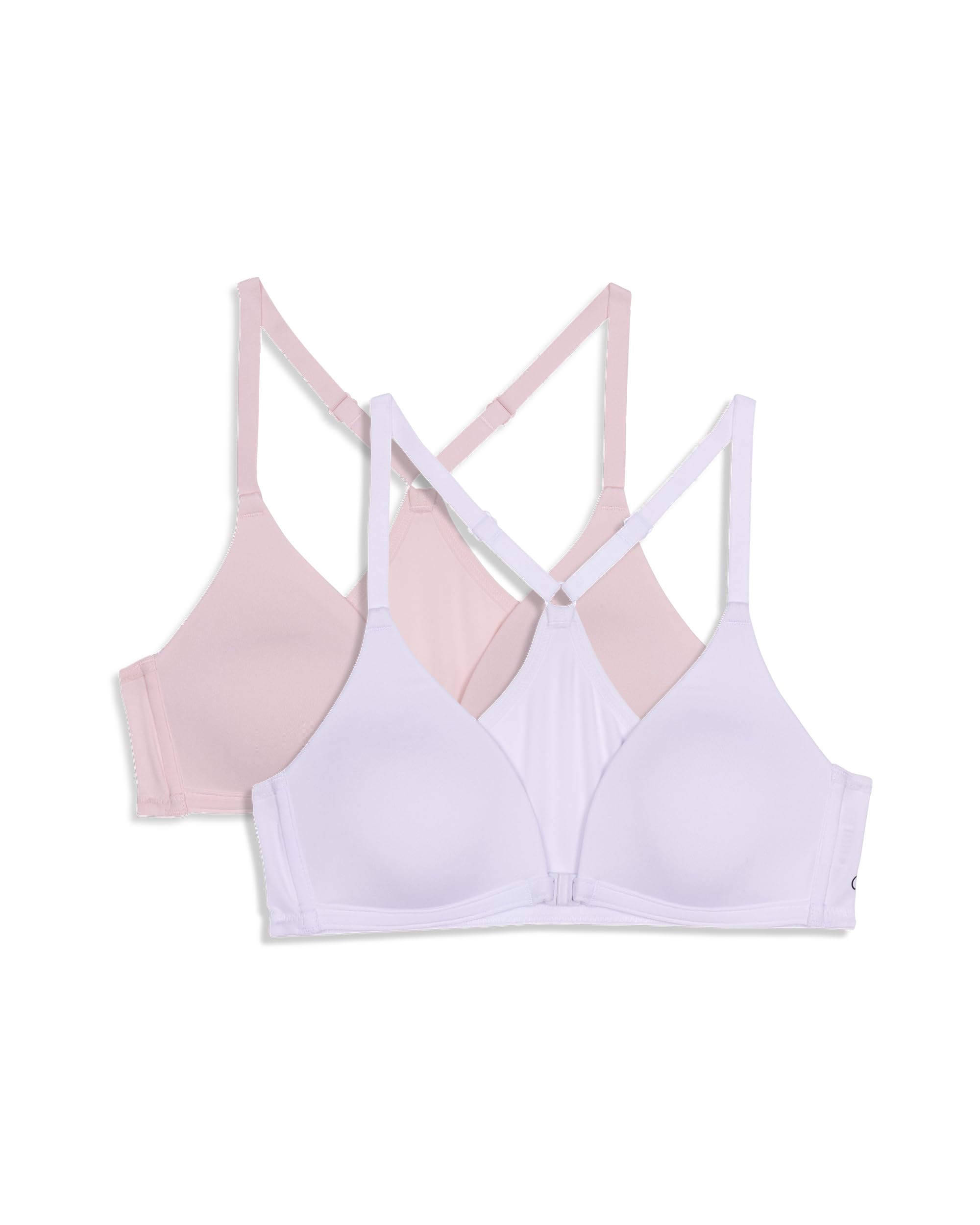 Calvin Klein Girls' Racerback Bra with Front Closure 2-Pack