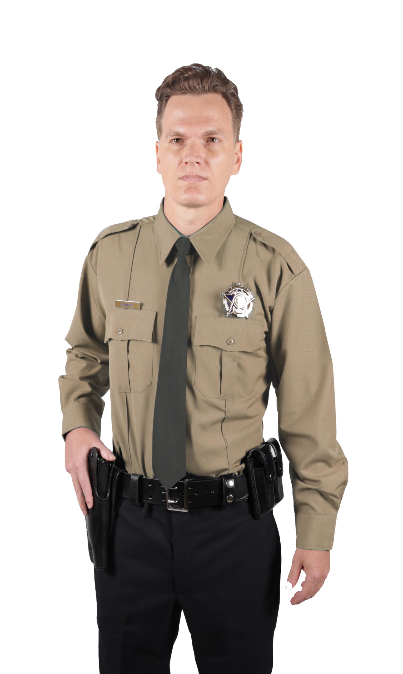 First Class Men's Poly Rayon Short Sleeve Uniform Shirts - Tactical Combat Work Utility and Safety Security Shirt