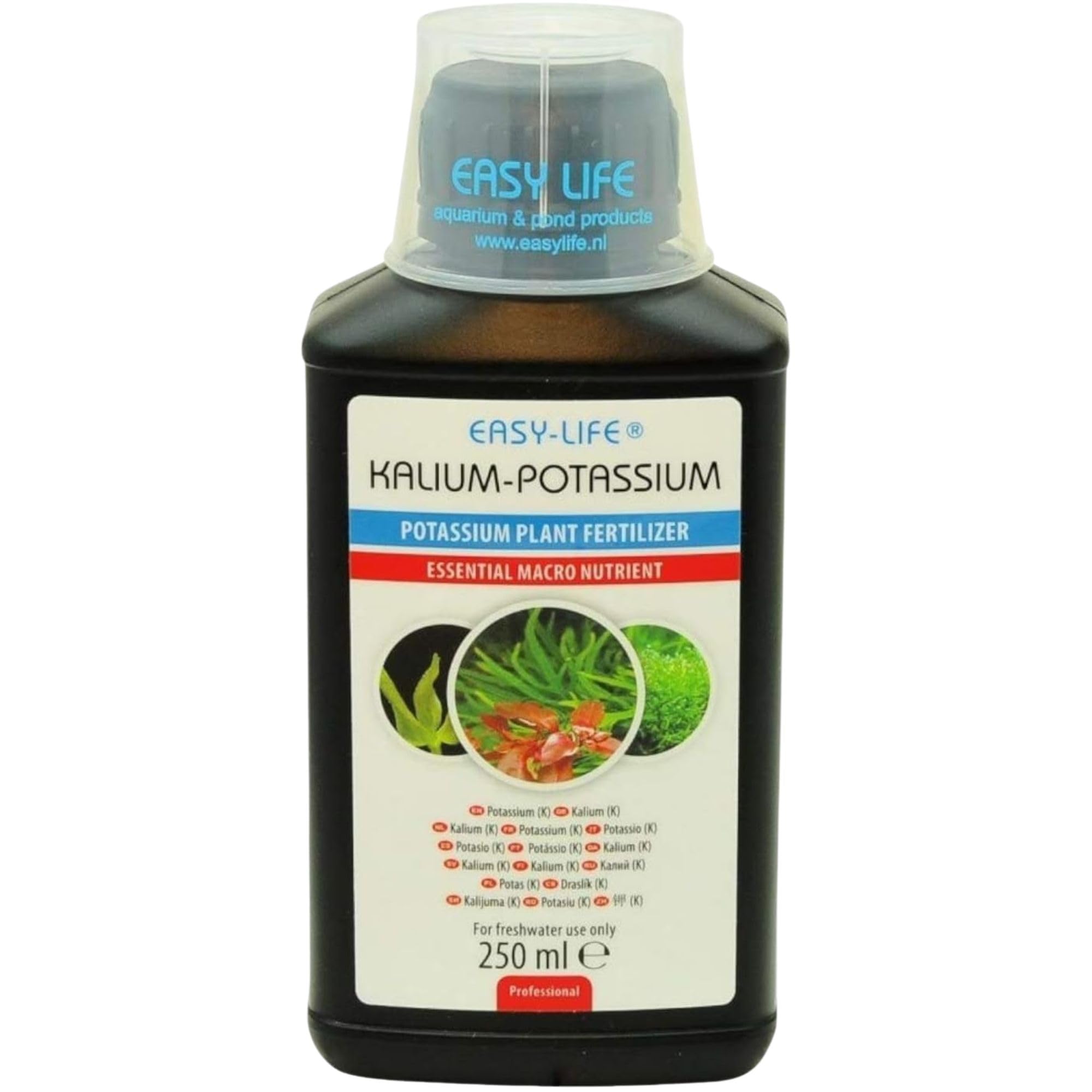 Easy Life Kalium  250 ml Flssiger Kalium-Dnger fr Aquarium-Pflanzen,  untersttzt gesundes Wachstum, krftige Bltter, einfache Anwendung, sicher  fr Fische : Amazon.de: Garten