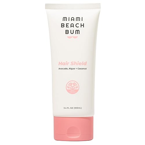 Miami Beach Bum Protector para el cabello, acondicionador sin enjuague, apto para arrecifes, sin parabenos ni sulfatos, 3.4 oz