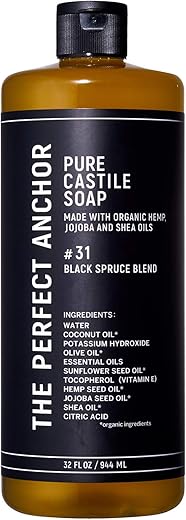 ザ・パーフェクトアンカー ピュアカスチールソープ 944ml ブラックスプルースブレンド ボディソープ