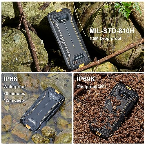 Doogee S41T Rugged Pphone Unlocked 2024,Android 14 6300Mah Battery,8Gb+64Gb,4G Dual Sim Rugged Smartphone,13Mp Camera,Ip68 Waterproof Cell Phone,Face Unlock,Nfc/T-Mobile,Black thumb #3