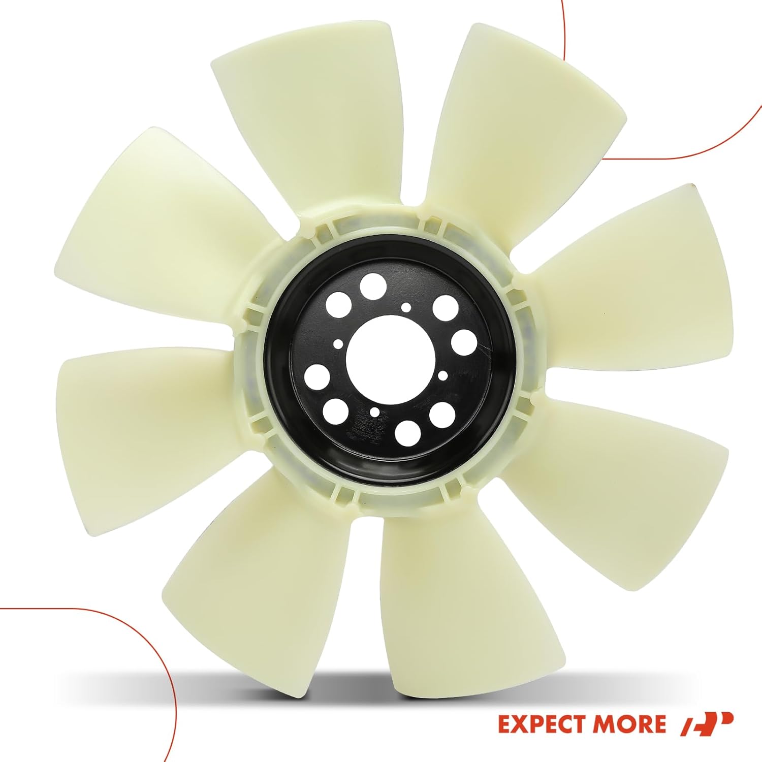 A-Premium Engine Cooling Fan Blade Compatible with Ford F-250 Super Duty, F-350 Super Duty, F-450 Super Duty, E-350 Econoline Club Wagon, E-350 Super Duty, E-550 Econoline Super Duty, Excursion, 6.8L