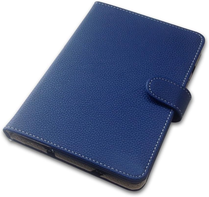Book Style Litch Pu Leather Case Cover for 6" ebook Reader Case Cover for Sony/kobo/Pocketbook/Nook/tolino 6inch ebook Reader (Blue)