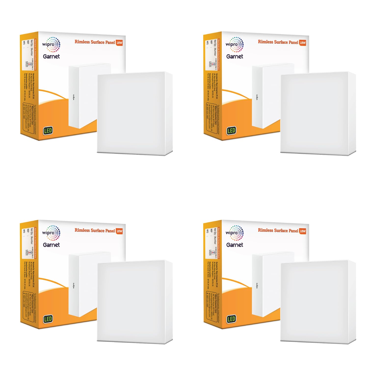 Wipro Garnet Rimless LED Panels - Neutral White -10