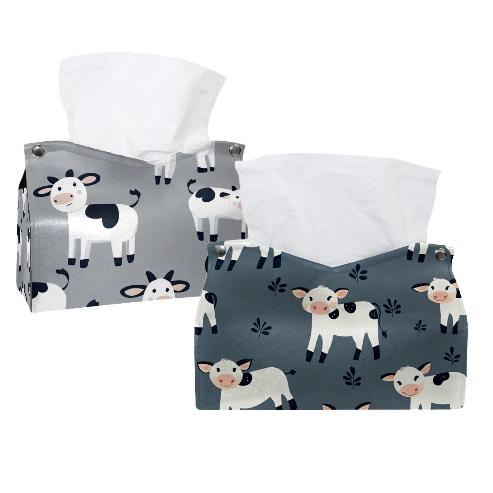 Boîte à mouchoirs en cuir : range-mouchoirs design pour commode propre