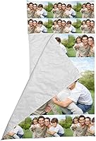 Vista 2 de Saco de dormir con foto personalizada para niños y niñas con funda de almohada, tapete personalizado para siesta de bebé