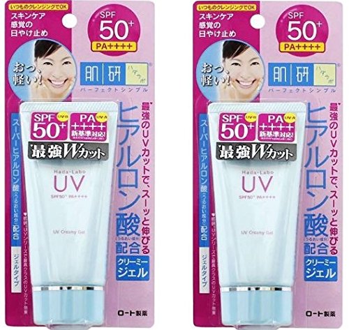 Hada Labo UV Creamy Gel SPF50PA++++, 50g (Pack of 2)