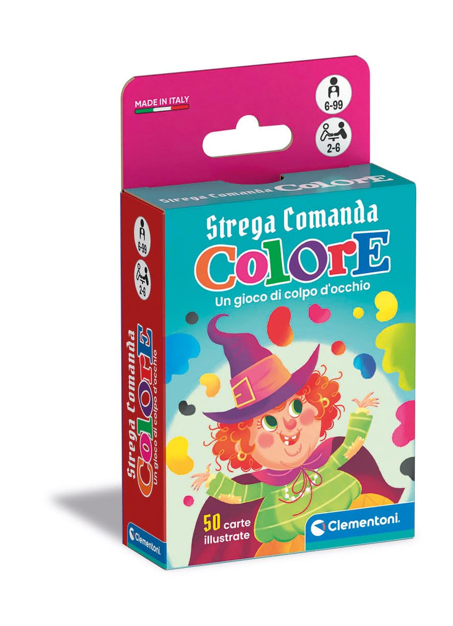 Clementoni Hexe Comada – Kartenspiel Für Kinder Ab 6 Jahren, 50 Bunte Karten, Fördert Konzentration & Gedächtnis